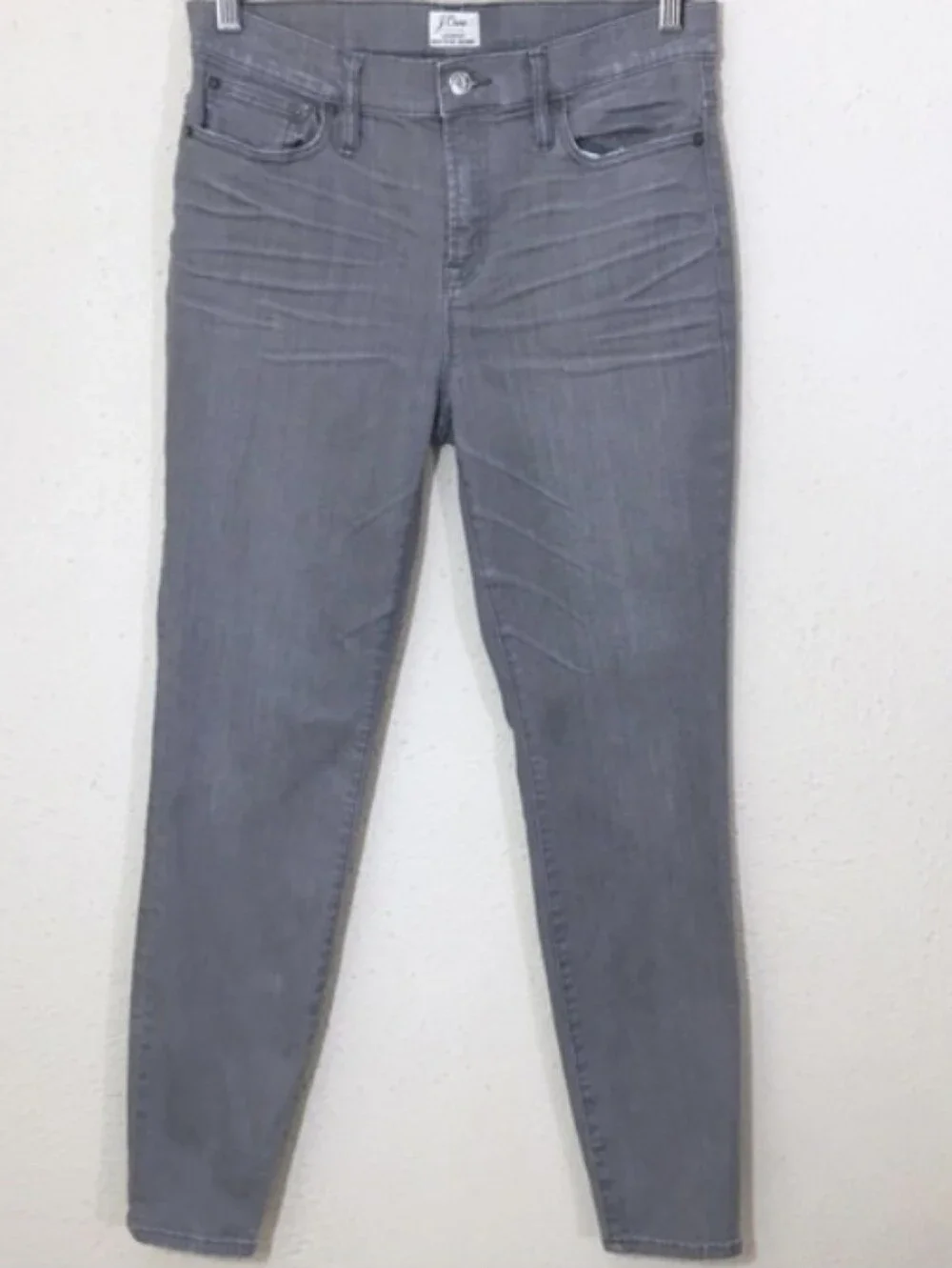 J. Crew Lookout High-Rise Lifting With Control Skinny Jeans in Gray Size 29
